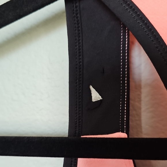 Lululemon Cardio Kick Black Pink Orange Racerback Tank Size 6 - Picture 10 of 14